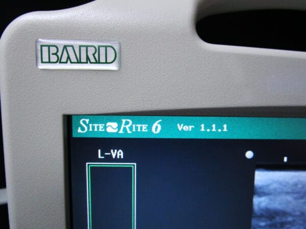 A monitor with a bard logo on it.