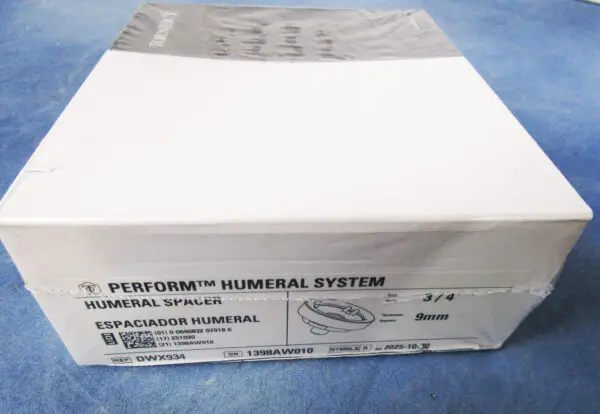 A box of a white paper with the words perform humeral system on it.