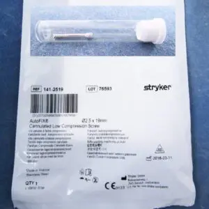 A package of stryker products is shown.
