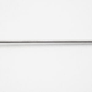 A long metal pole with a white background