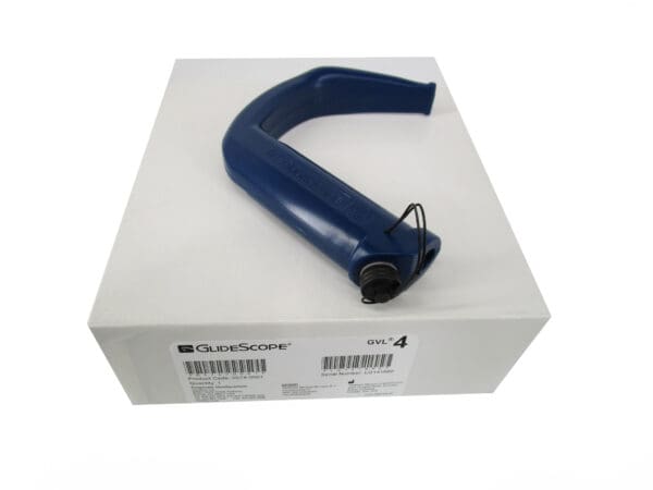 Blue GlideScope GVL 4 surgical handle.