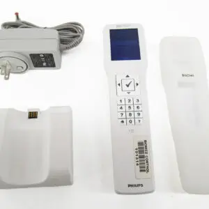 Philips BiliCheck device with charger and case.